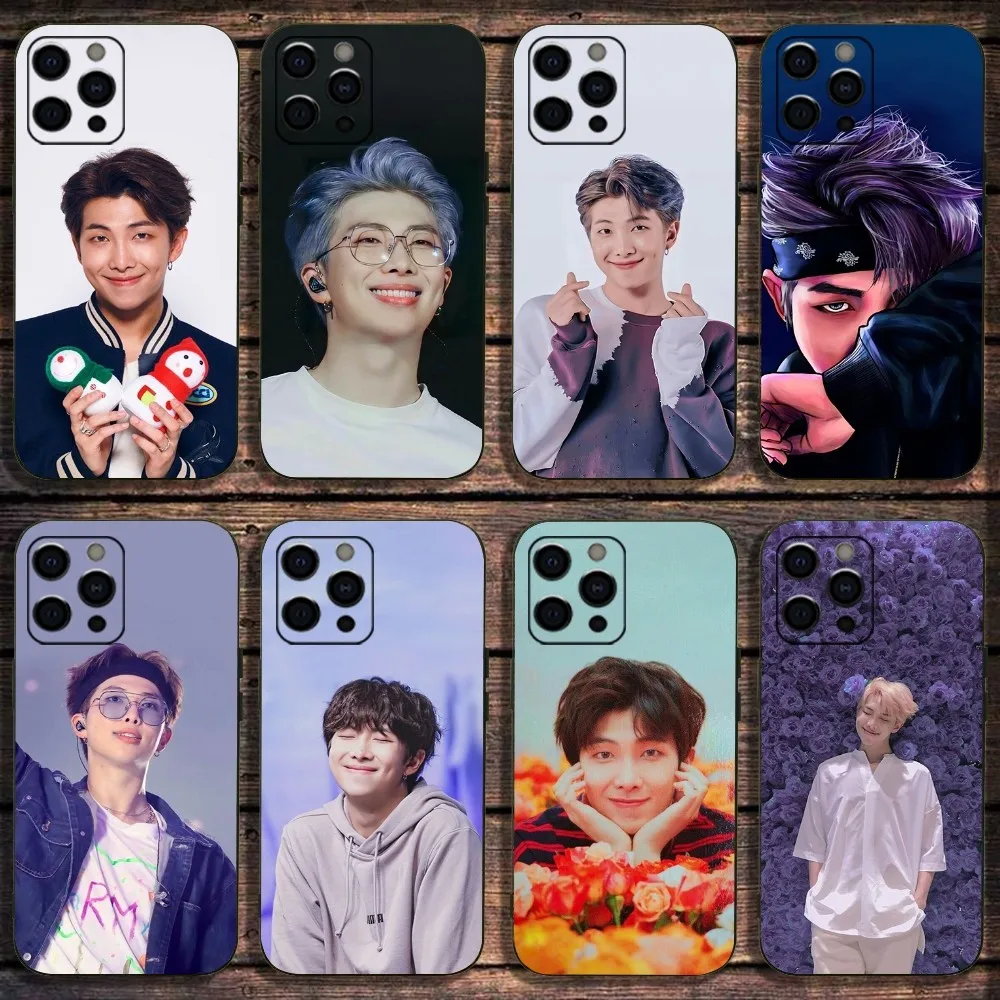 Чехол для смартфона RM N-Namjoon для Apple iPhone 15,14,13,12,11,Pro,X,XS,Max,XR,Plus, мягкий черный мини-Чехол