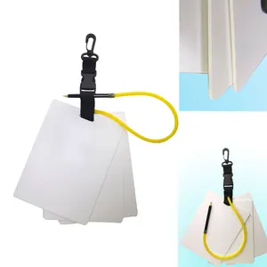 3 Panel Papan Tulis Tulis Selam Scuba dengan Pensil 316 Baja Tahan Karat Gesper Rilis Cepat Perlengkapan Selam Scuba 10 peta selam penjualan terbaik - №