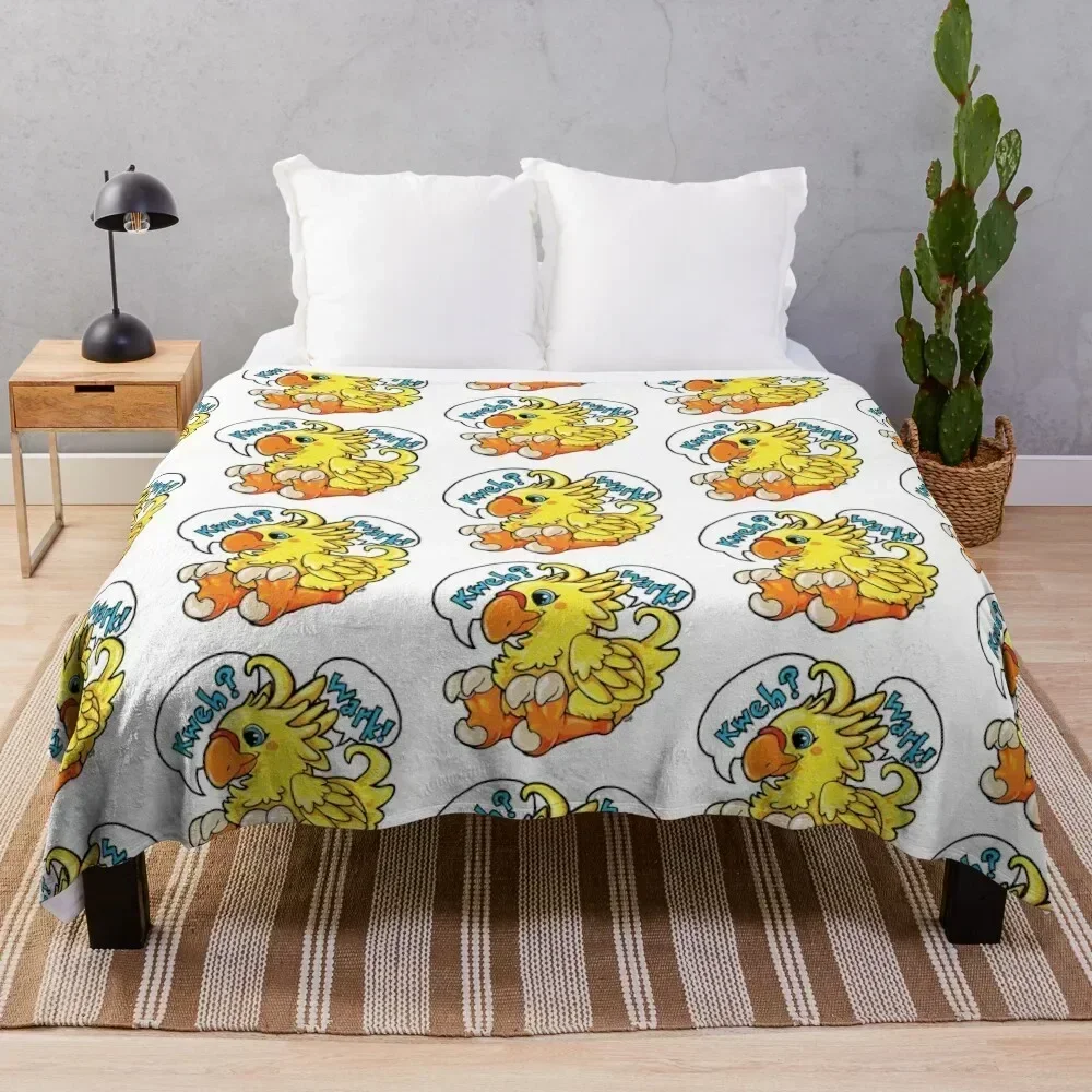 

Chocobo Throw Blanket Plaid on the sofa Beautifuls warm winter Winter beds Blankets