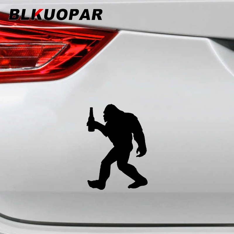 BLKUOPAR Sasquatch Monkey Silhouette Car Stickers Die Cut Occlusion Scratch Decals Trunk Motorcycle Decor Graphics Car Styling