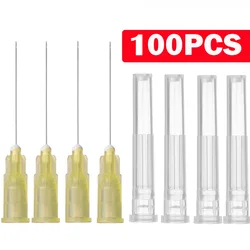 100pcs Dental Endo Irrigation needle tip 30GA End-Closed Side Hole Endo Syringe tips Oral Care Tooth Cleaning