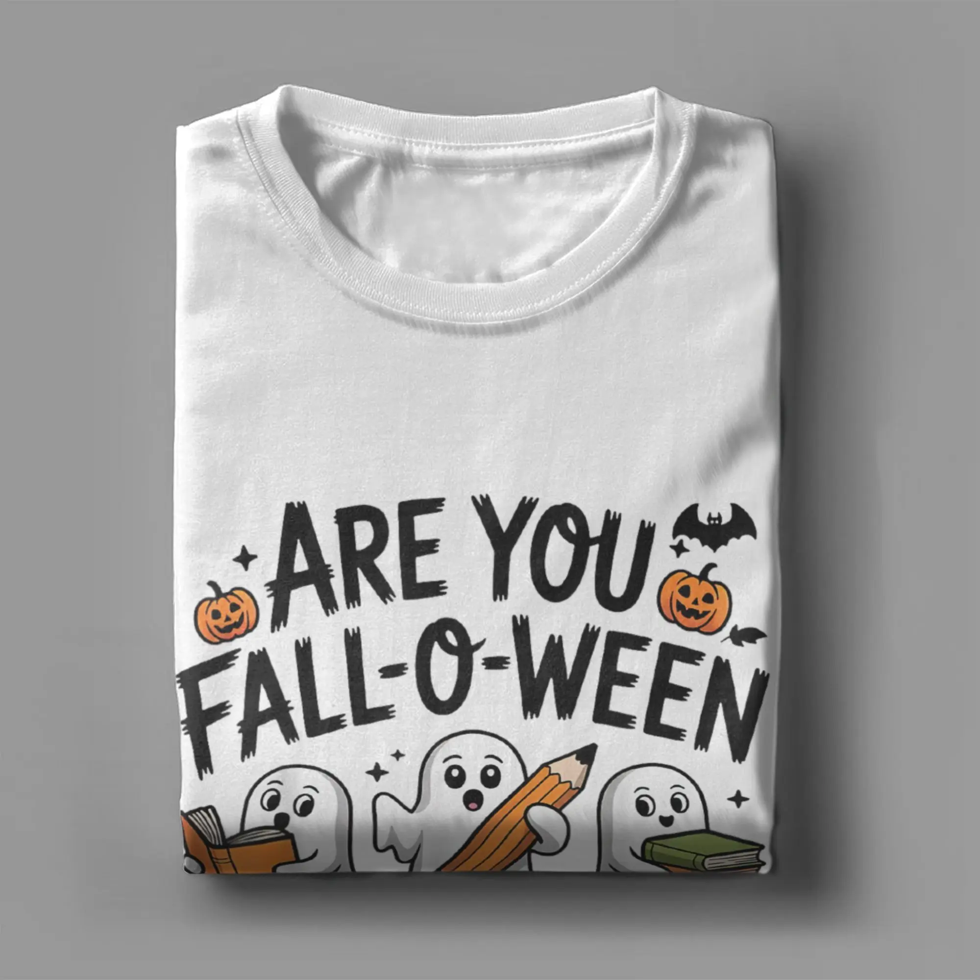 هل أنت تقع أو وين اتجاهات الهالوين المعلم أشباح تي شيرت الصيف الترفيه تي شيرت الرجال القطن س الرقبة المعتاد تيز التي شيرت