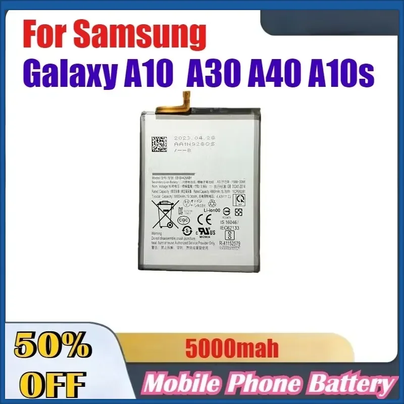 High Quality Mobile Phone Batteries For Samsung Galaxy A10 A30 A40 A10s Replacement Mobile Phone Battery