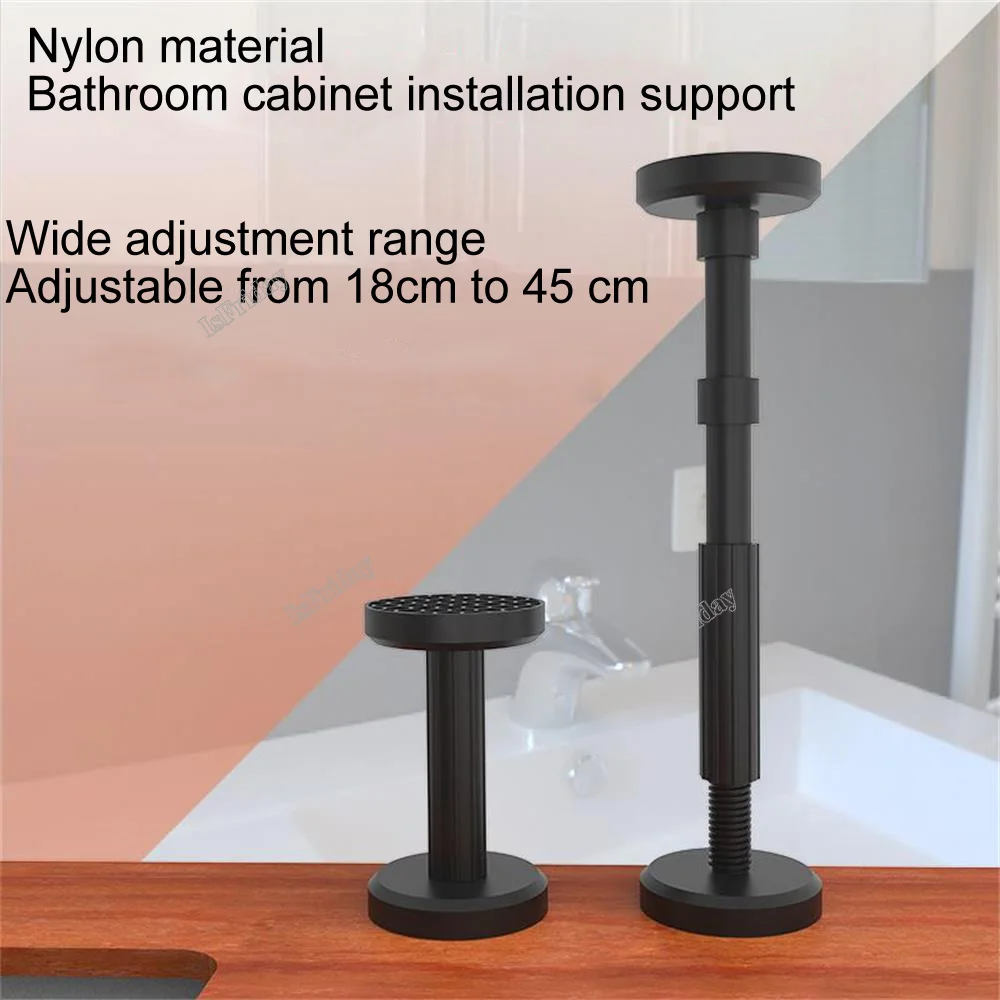 Soporte de elevación para instalación de gabinete, tornillo positivo y negativo, soporte ajustable para muebles, aumento de altura, soporte para patas, 18-45cm