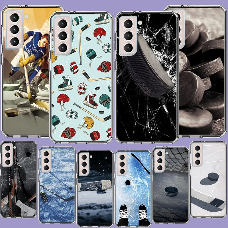 Ice Hockey Rink Phone Case For Samsung A04S A15 A25 A35 A55 A05S Galaxy S25 S24 FE Note 20 Ultra 10 Lite 9 8 M12 M51 M30S M21 M5