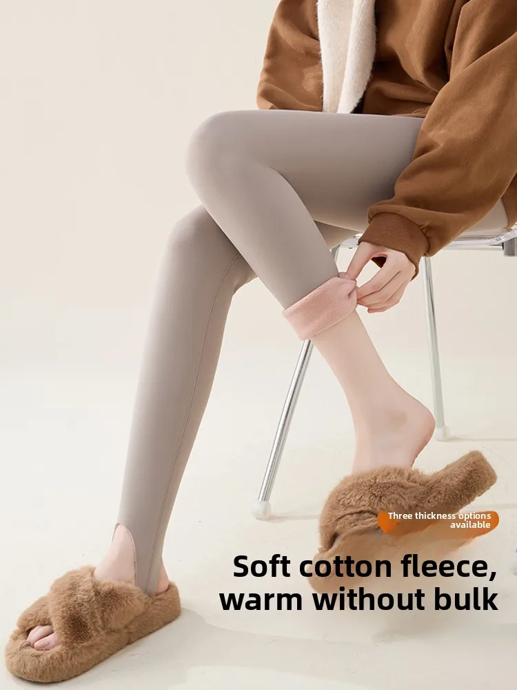 Pantaloni da yoga a vita alta Thiened Fce da donna Autunno Inverno Caldo controllo della pancia Sollevamento del sedere Arca Bocca Pantaloni Pantaloni lunghi casual