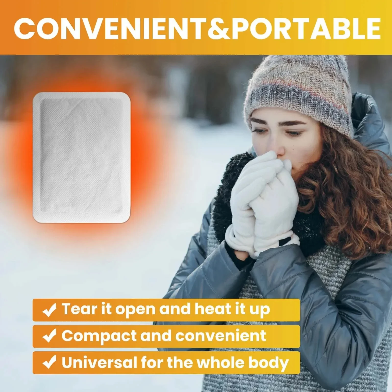 Warm Baby Stickers Disposable Air Start Instant Hot Pack Self-heating Cold Proof Warmer Patch for Outdoor Skiing Camping Hunting