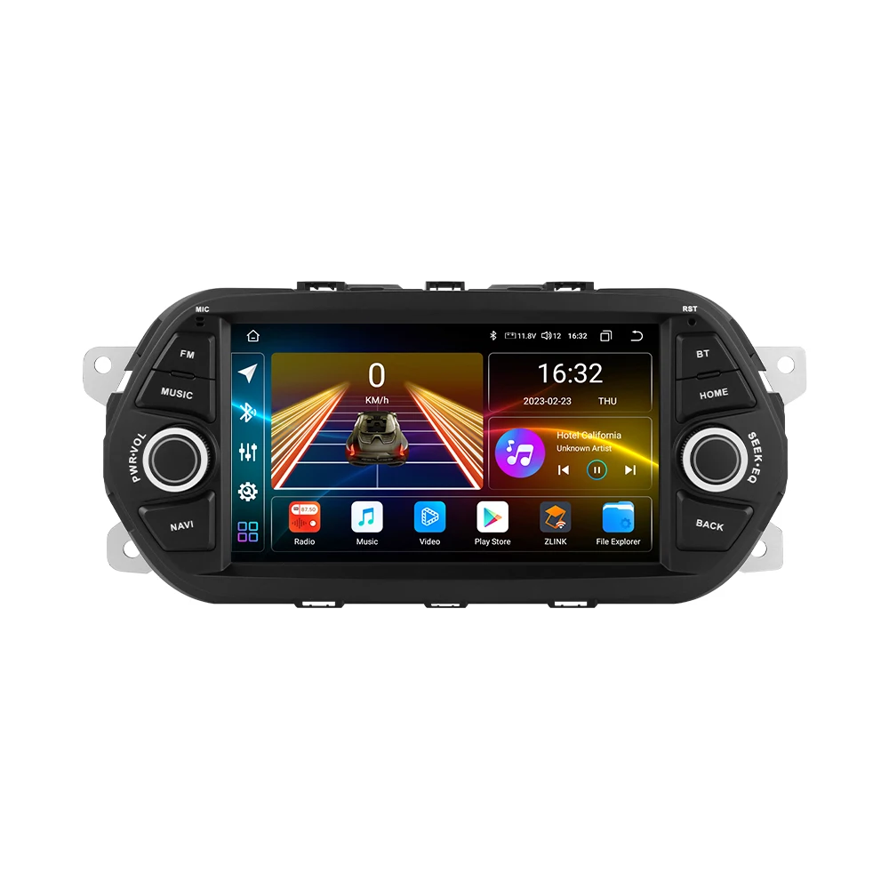 Hizpo 7-calowy samochodowy odtwarzacz multimedialny do Fiata Tipo Egea 2015 2016 2017 Stereo Android Auto Bezprzewodowy Carplay Bluetooth RDS DSP — 2