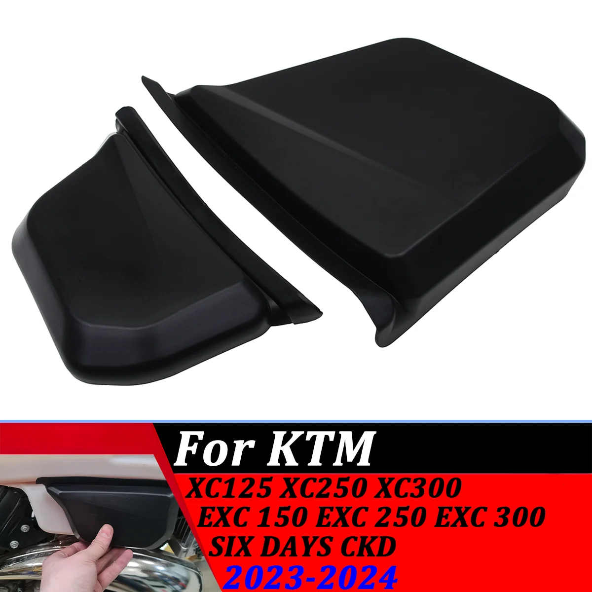 

For KTM EXC300 EXC250 EXC250 EXC 300EXC 6D 250 300 SIXDAYS NEW 2024 Motorcycle Oil Tank Left And Right Protective Cover Shell