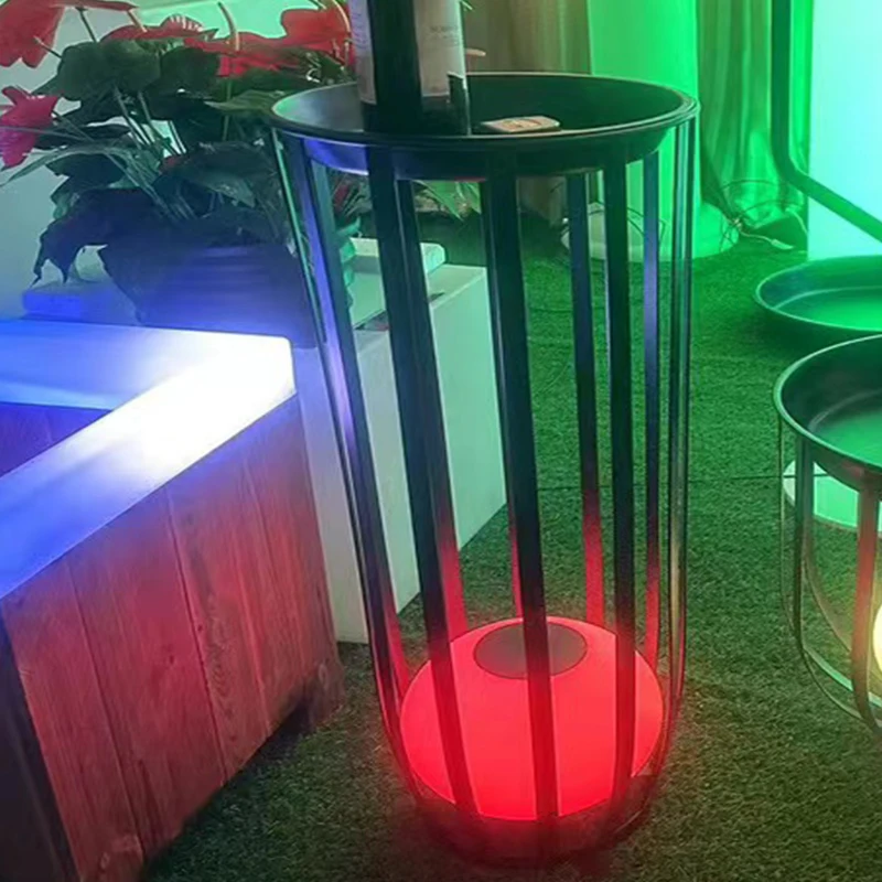 Light Control LED  Solar Lamp Portable LED Table Hotel Sky Garden Restaurant Beach Decor Light Plastic Patio Furniture Riq-FT75