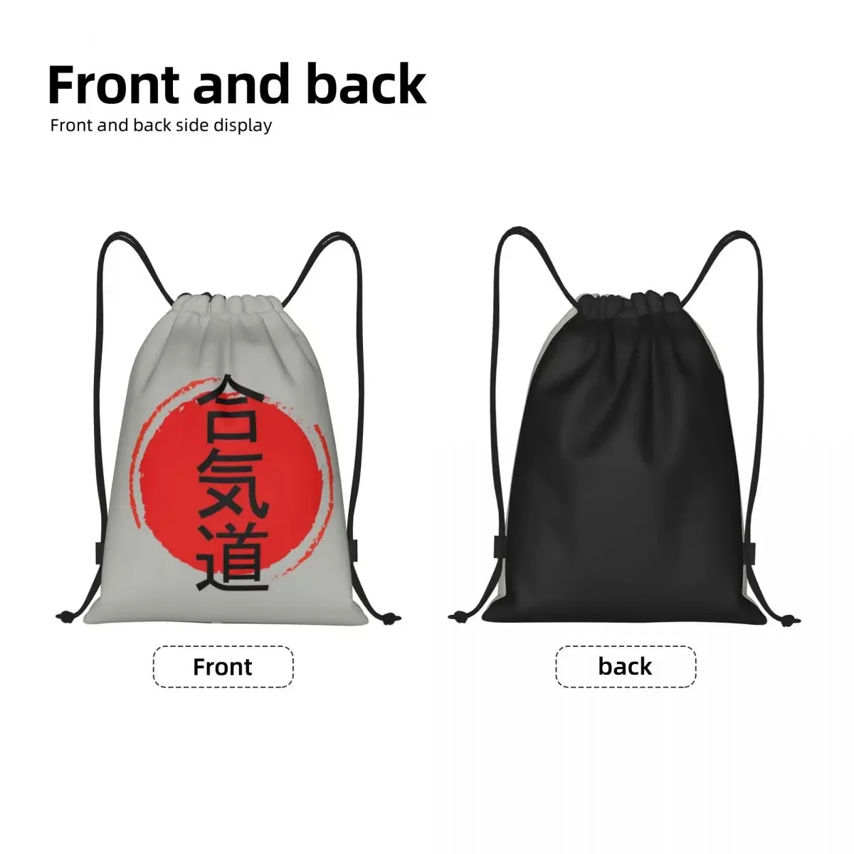 Sac à Dos de Rangement Personnalisé Aïkido pour Homme et Femme, observateur, Japonais, Art Martial, dehors, Gym