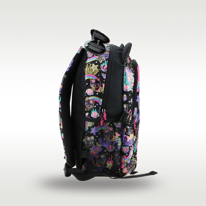 Австралийский оригинальный, Лидер продаж, детский школьный рюкзак Smiggle, женский милый высококачественный рюкзак с черной кошкой, 16 дюймов