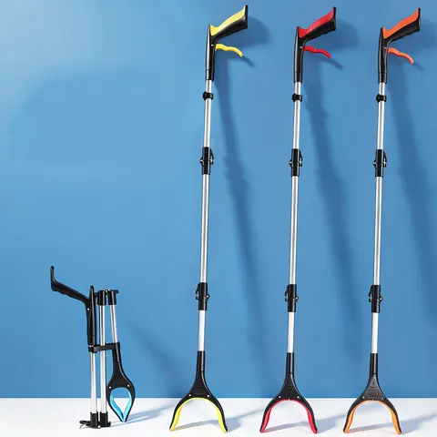Foldable Reacher Grabber Tool with 360° Rotating Jaw & Magnet, Lightweight Trash Picker Up for Easy Reach and Pickup