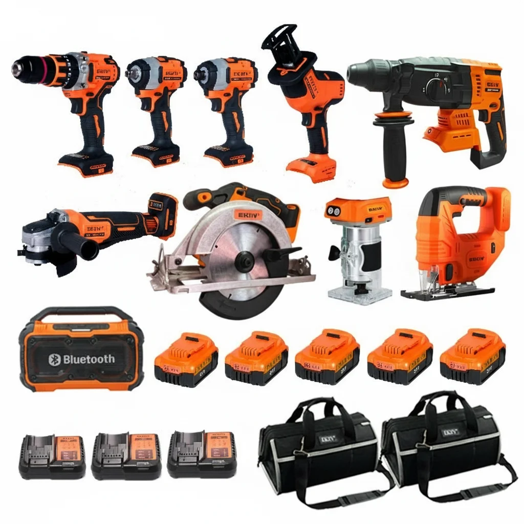 Wholesale Multi Function Set 10pcs 21v Cordless Tool Power Tools Drill for Demanding Cutting Applications