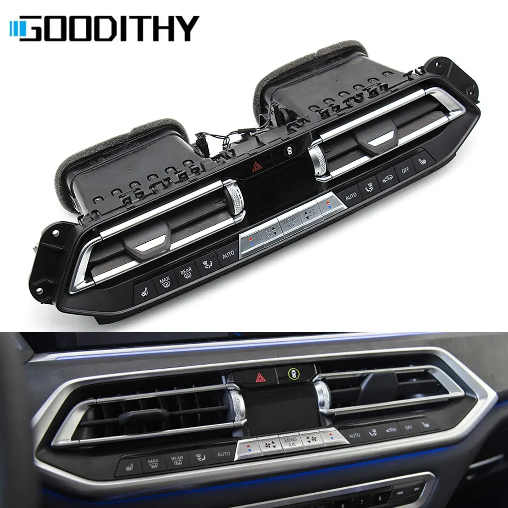 

95% New Front Dashboard Center Air Conditioner AC Vent Grille Outlet Assembly For BMW X5 G05 X6 G06 X7 G07 2019-2021 64119462381