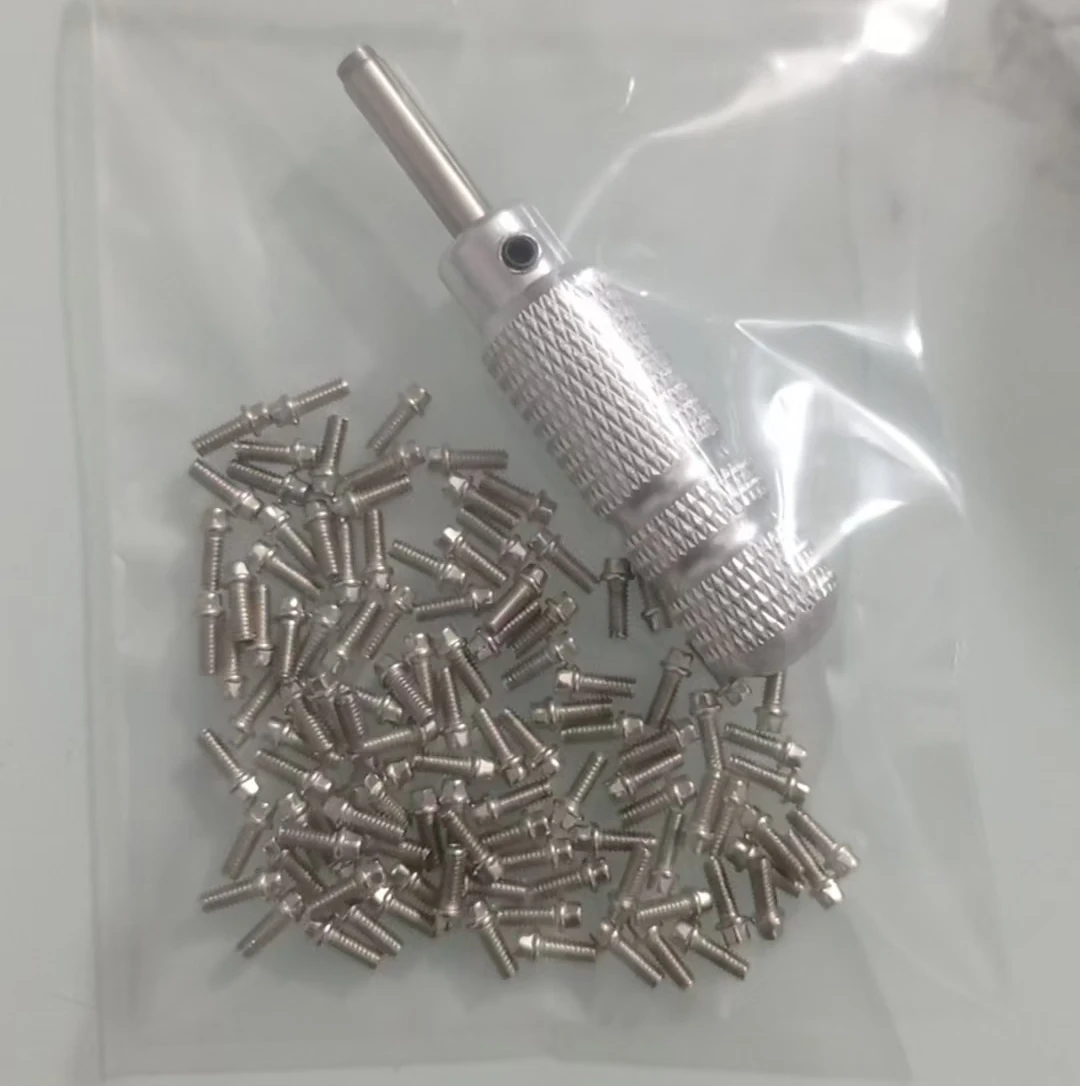 100PCS M2 Steel Scale Beadlock Ring Screws 1.9 Wheel Rims With Wrench Tool For 1/10 RC Crawler Car TRX4 Axial SCX10 AXI03007
