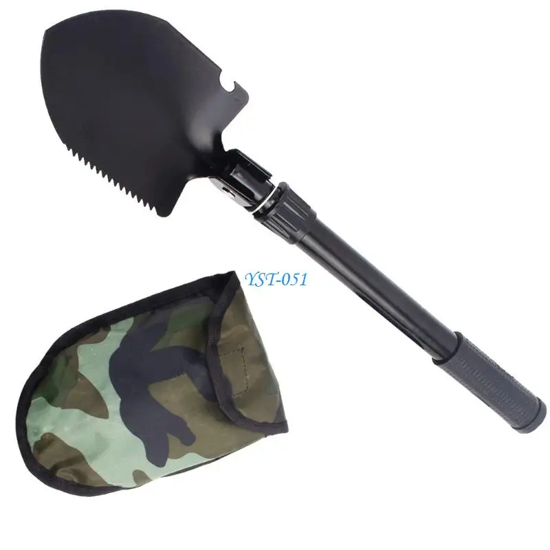 

E15A MultiPurpose Folding Survival Shovel with NonSlip Grip AntiRust Coating For Campers Emergency Use for Hiking Gardening