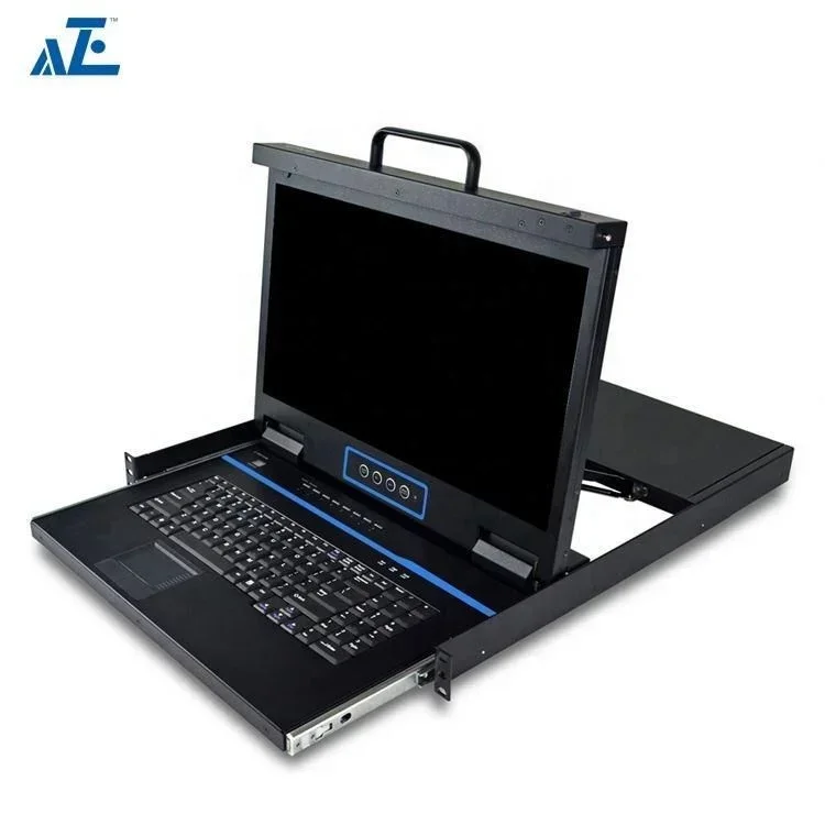 

China Manufacture 1u 17.3inch Rack Drawer KVM Console 16 Port Keyboard Video Mouse Switch