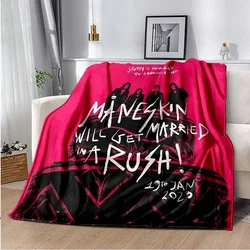Maneskin Logo Blanket, Lightweight Warm Insulation Sofa Bed Office Car Knee Pads Blankets,Decke,couverture,stragulum