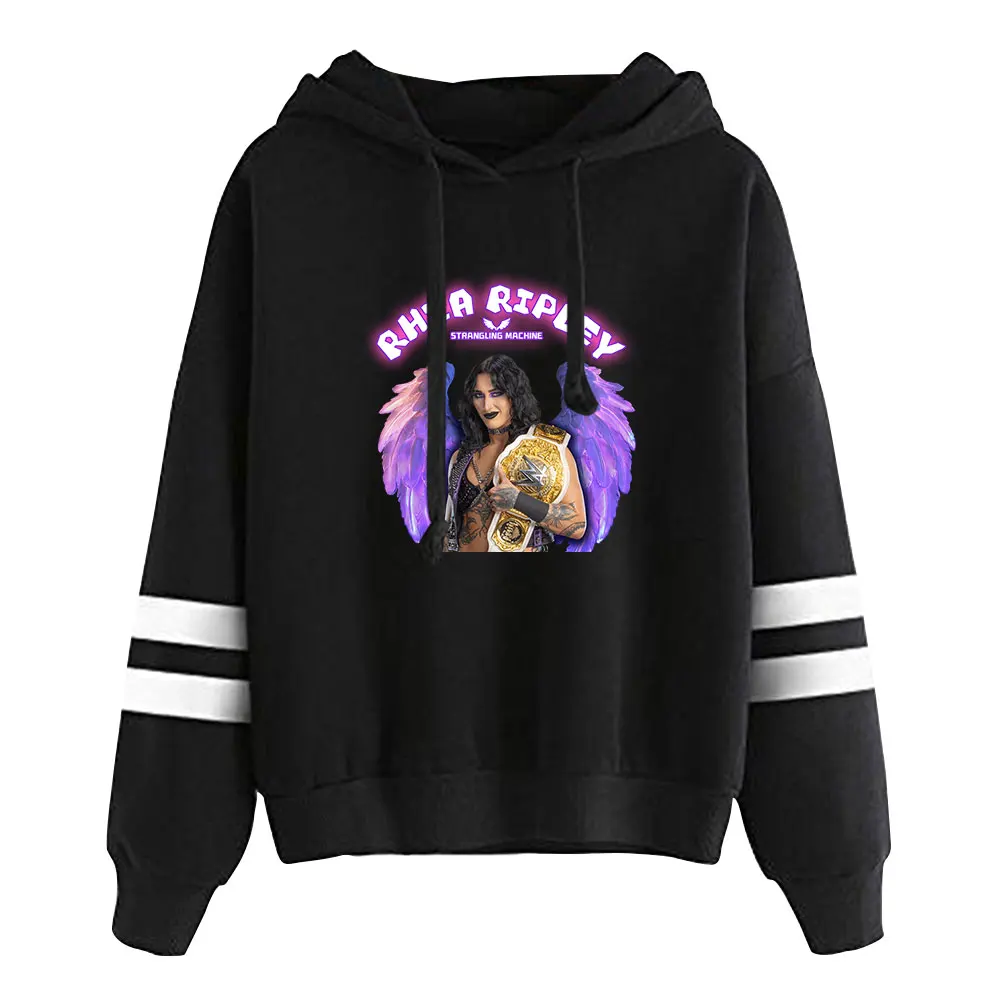 Rhea Ripley Merch Hoodies Taschenloses Sweatshirt mit Barrenärmeln, Freizeitkleidung für den Alltag