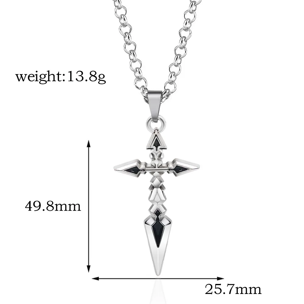 Anime Fate Stay Night Necklace Fate Zero Saber Emiya Cross Pendant