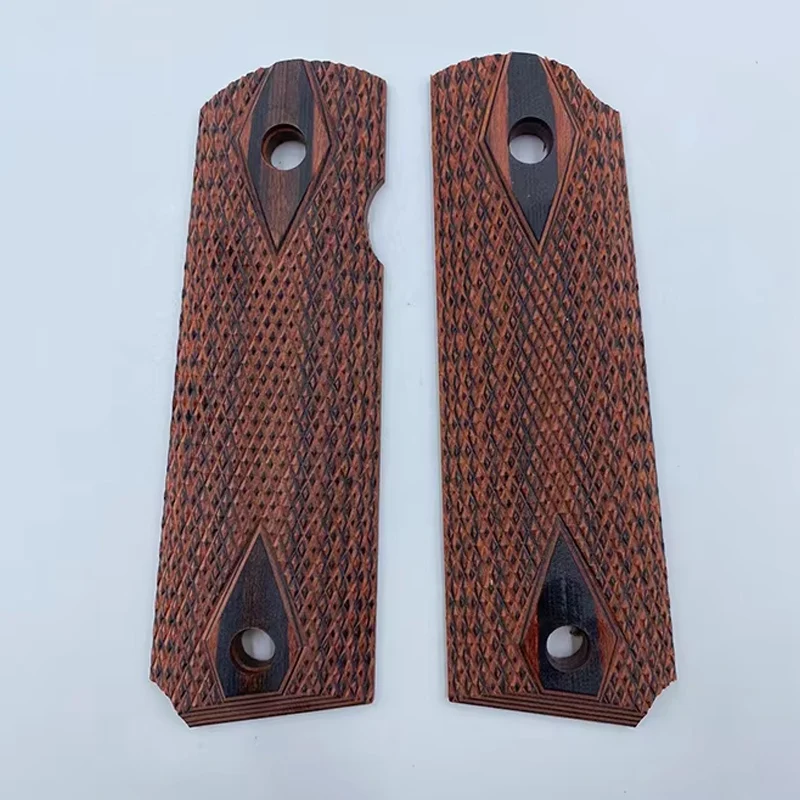 11 Types Natural Wood / Colour Wood Grip Handle Patches Scales for 1911 Models DIY Making Replace Accessories Parts Slabs