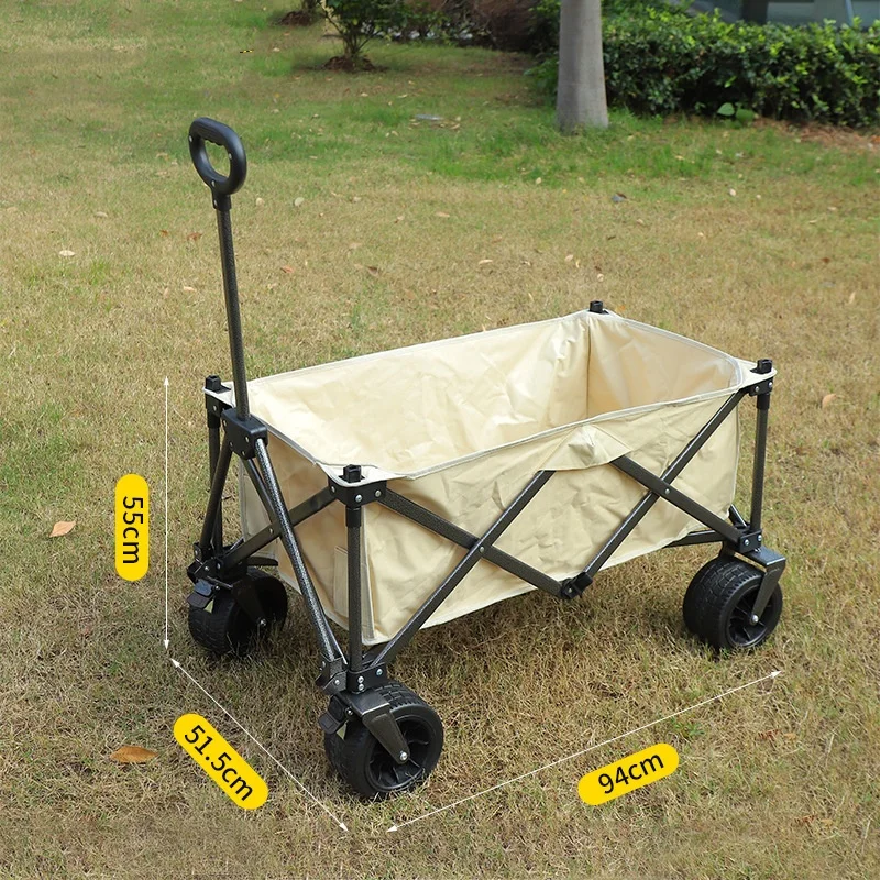 

Outdoor Portable Camper Van, Folding Hand-pulled Trolley, Picnic Cart, Night Market Stall Campsite Vehicle