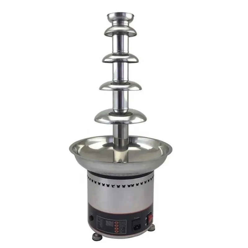 

5 Tiers Stainless Steel Commercial Chocolate Fountain Machine Chocolate Fondue Machine Hot Chocolate Dispenser Multifunctional