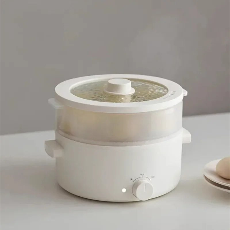 5L 700W Multifunctional Electric Cooker Non-stick Cooker Liner Boiling/Stewing/Steaming/Frying Four in One Equipped With Steamer