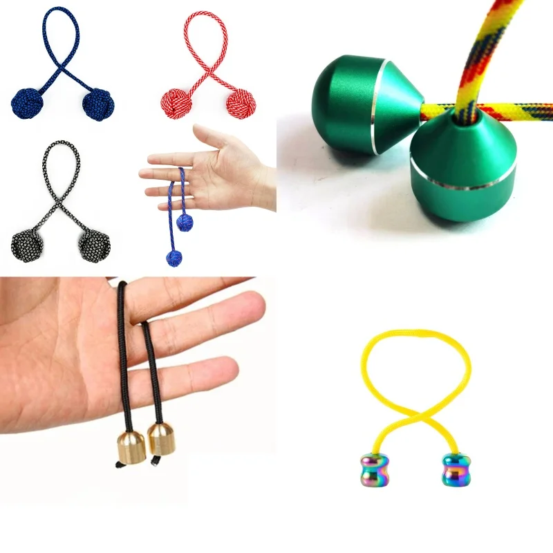 Fidget Beads Skill Begleri Toy Worry Bead Alloy Finger Skill Paracord Stress Extreme Finger Movement Stress Relief Autism ADHD