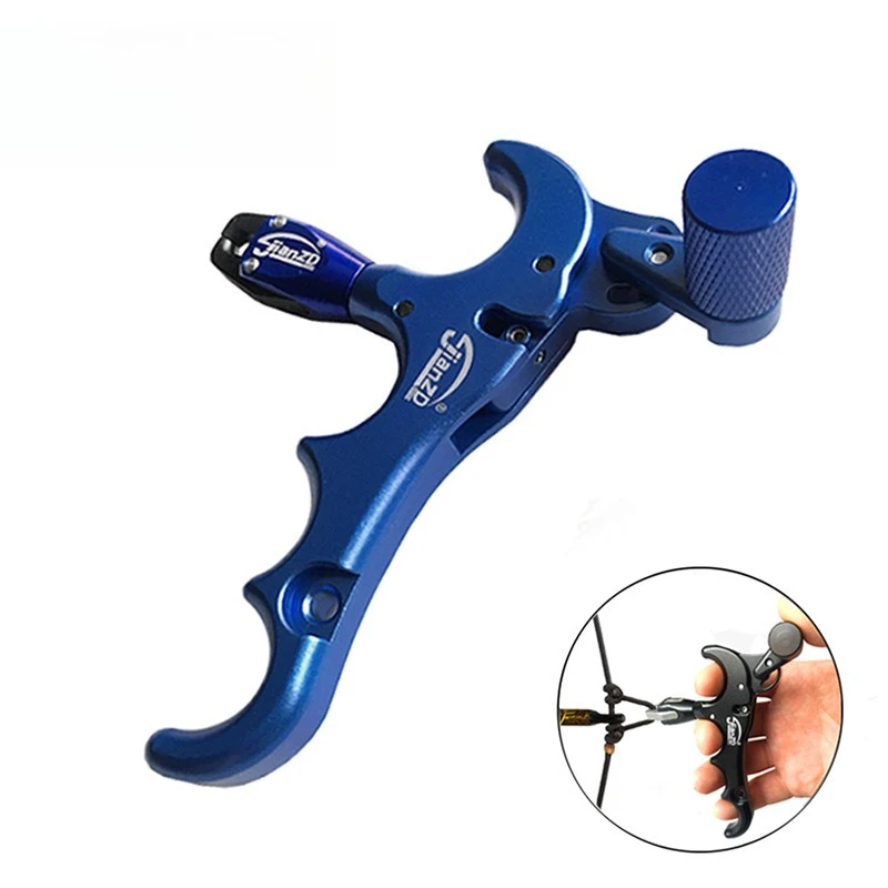 Metal Dispenser Grip 360° Rotating Clamp-type Adjustable Four-finger Grip Device Aluminum Alloy Composite Bow Hunting Accessory
