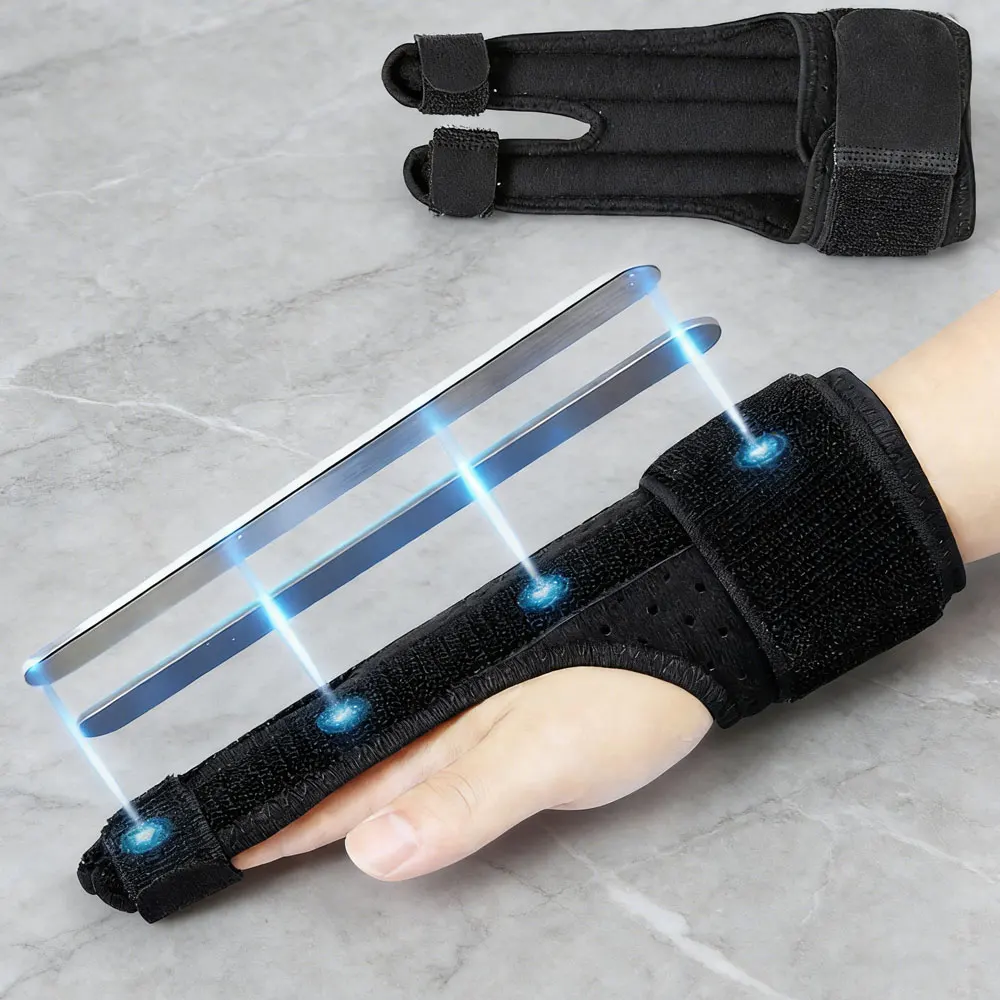 1 unidade de Suporte para o Dedo Médio, Indicador, Mindinho ou Anelar, Tala de Mão para Tratamento de Fraturas de Mão, Artrite, Fraturas Metacarpianas