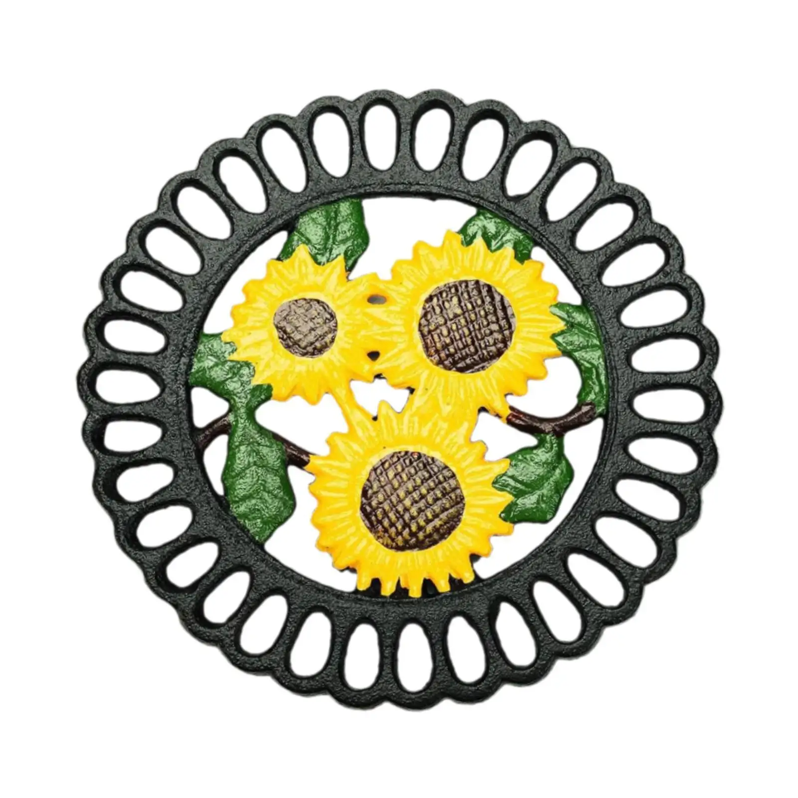 لوح تسخين الركيزة المعدنية إناء/ قدر وسادة الزخرفية حصيرة مقاومة للحرارة تحديد الموقع إناء/ قدر حامل وسادة قوي لوح تسخين الوسادة للمطبخ #4