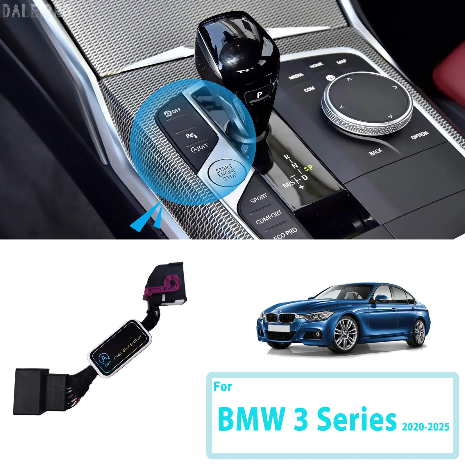 

For BMW 3 Series G20 2020 2021-2025 Automatic Stop Start Engine System Disable Smart Shut Down Car Auto Start Stop Eliminator