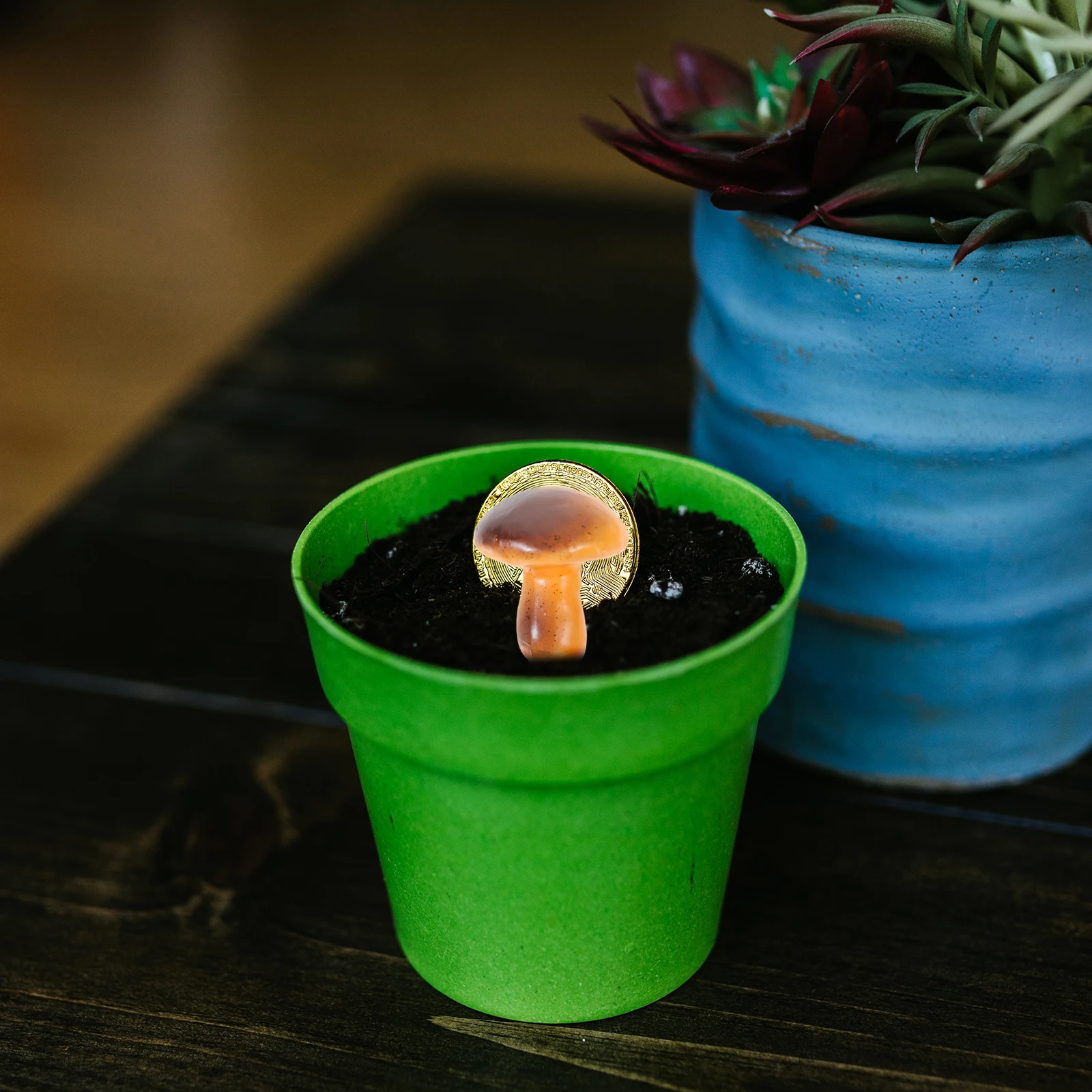 

100Pcs Charming Mini Mushroom Figures Micro Garden Statues Decor Fairy Landscape Ornaments