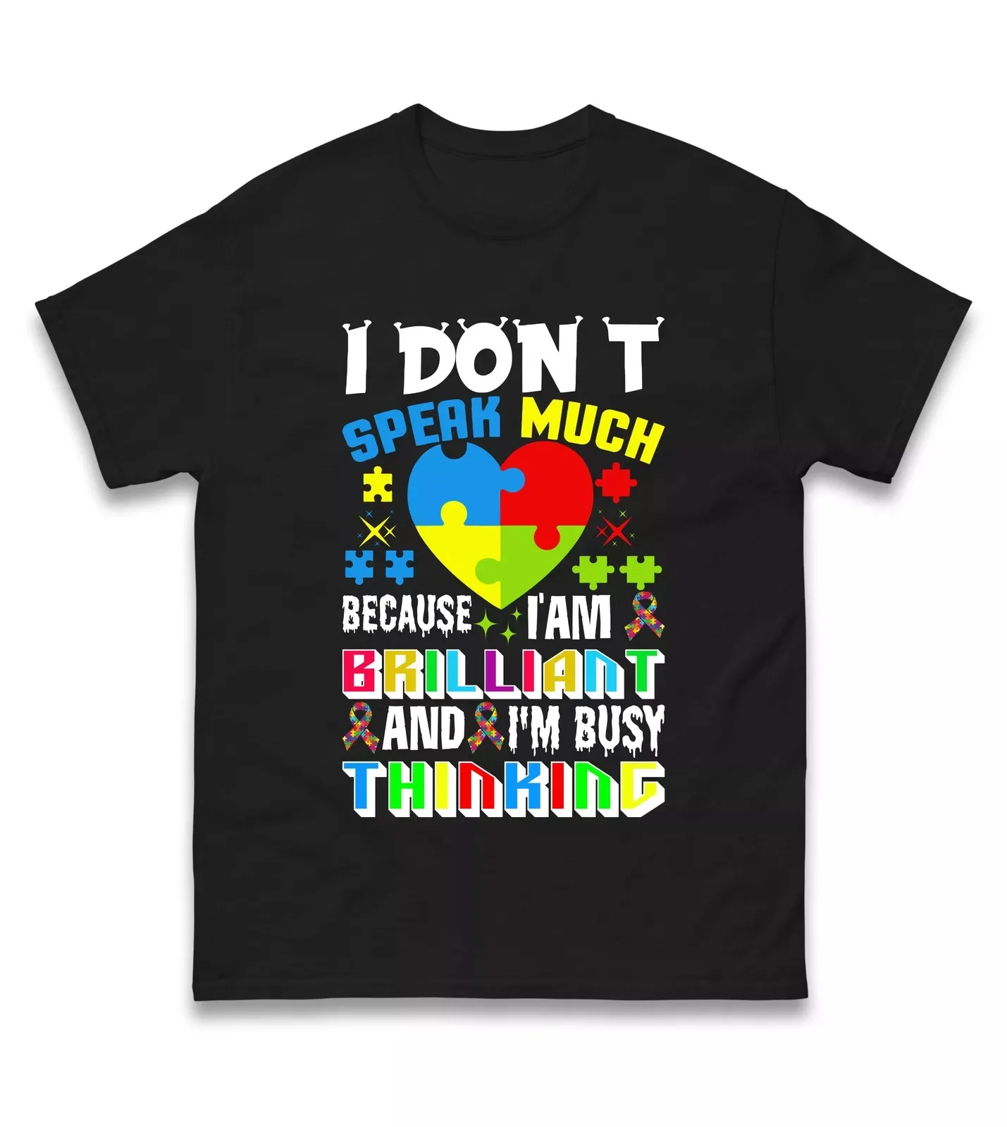 

I don’t Speak Much Inspirational Autism Awareness T Shirt,Gift Autism Advocates