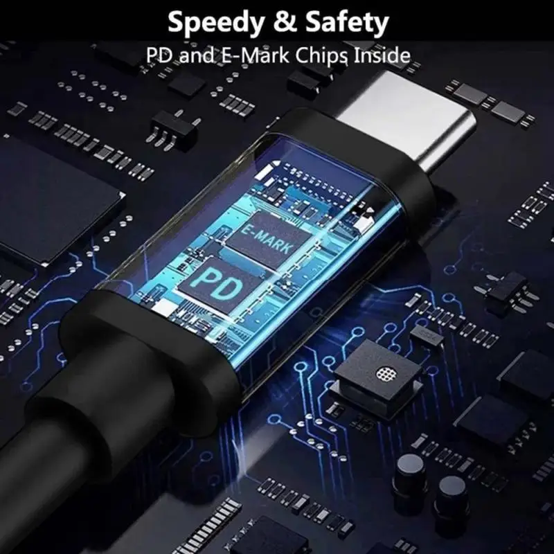 652F DC4.5x3.0mm to Type C Input Fast Charging Cable Support PD100W for Laptops