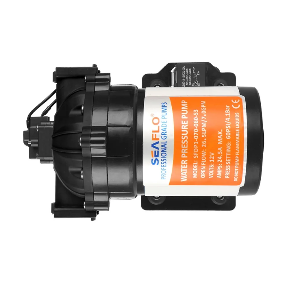 Geheel Nieuwe Seaflo 53-serie Membraanpomp 12V Dc 7.0 Gpm 60 Psi Met Drukschakelaar Zonne-Energie Booster Drukpomp