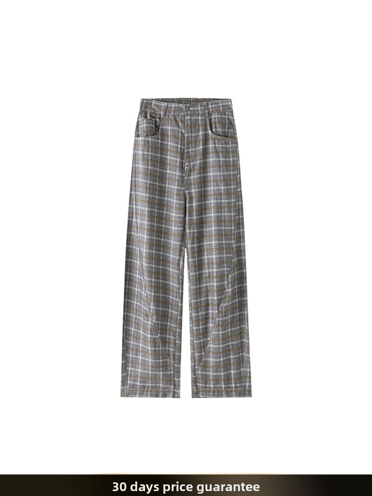 

Мужские брюки в американском ретро-стиле с цветными вставками, свободного прямого кроя, осенняя новинка, повседневные универсальные длинные брюки для пар, для поездок на работу