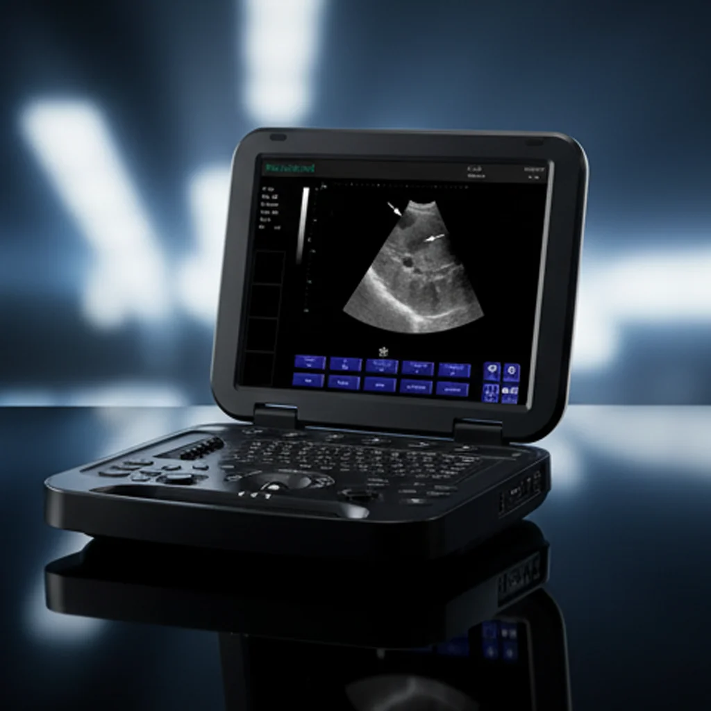 Vet Veterinary Cattle Bovine Equine Veterinary Ecograph Ultrasound Machine 15 Inch LCD Color Doppler Laptop Ultrasound Scanner