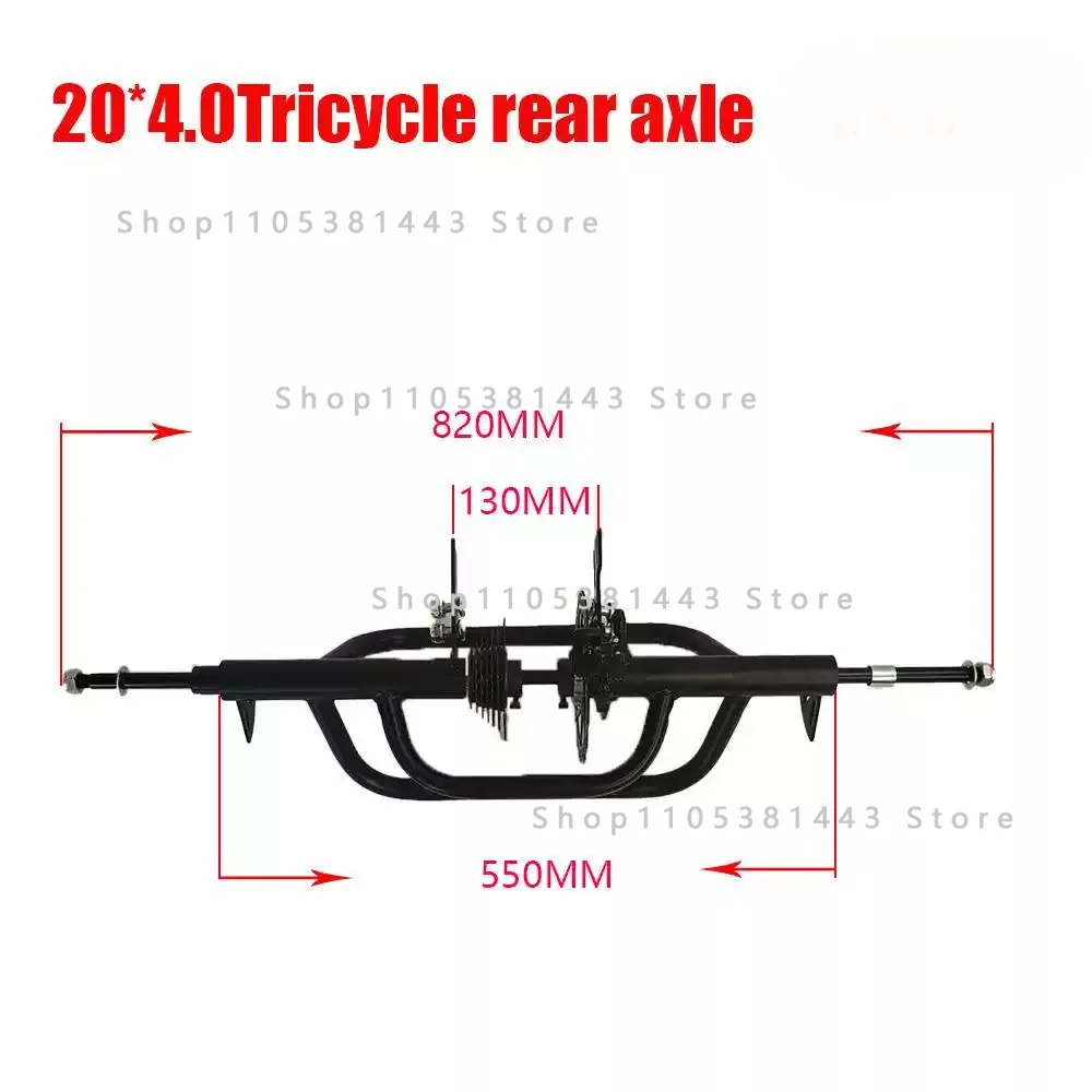 Elderly Pedal Tricycle Rear Axle, Wheel Rear Flower Basket Human Tricycle Accessories