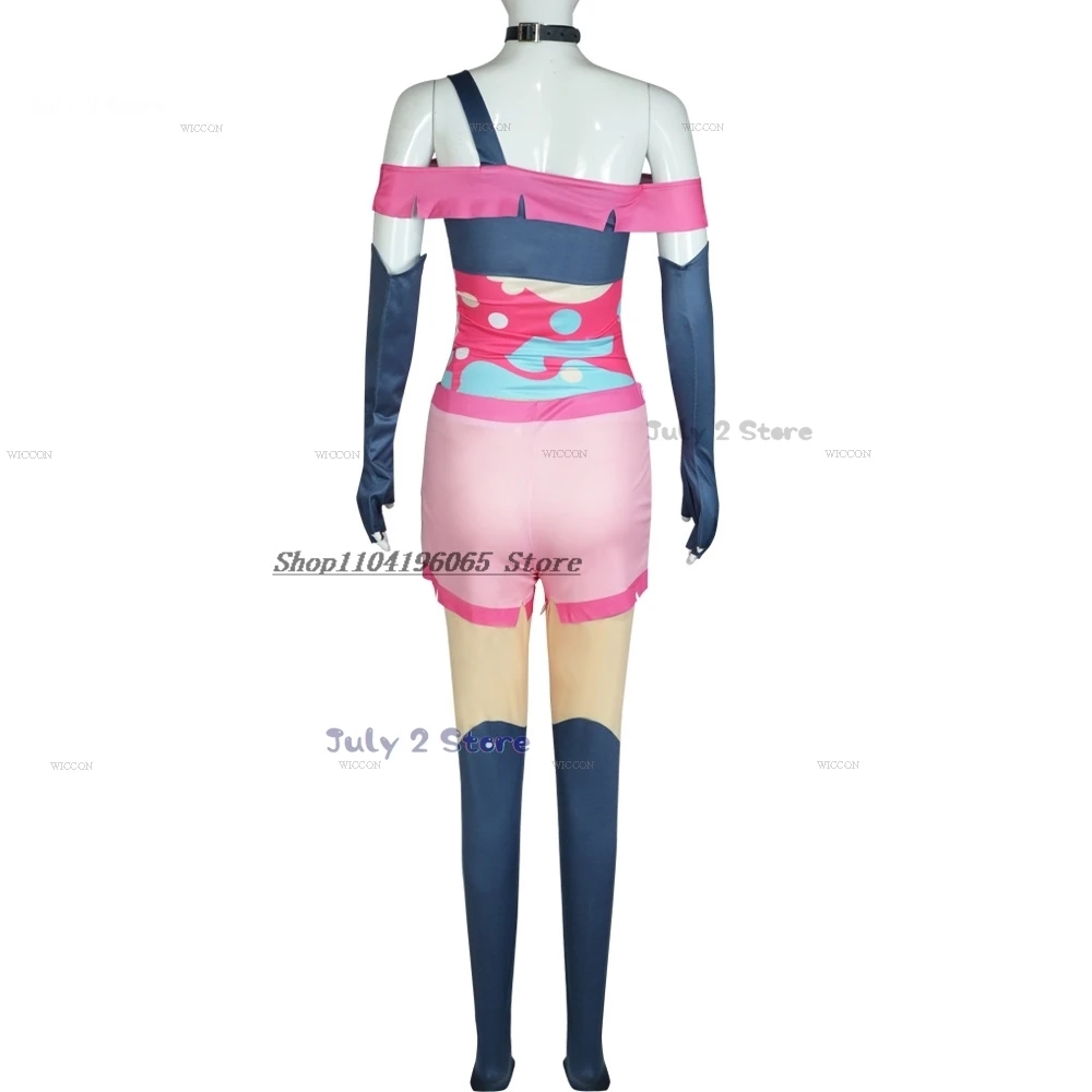 Helluvaboss Queen Bee Cosplay Costume Beelzebub Cosplay Costume Halloween Fancy Sexy Carnaval Party Women Colorful Suit