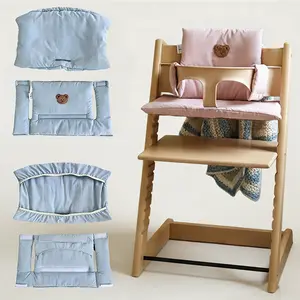 Growth Chair Dining Cushion Babies Cute Dining Table Soft Pads Bear Highchairs Cushion Children Dining Chair Feeding Accessories