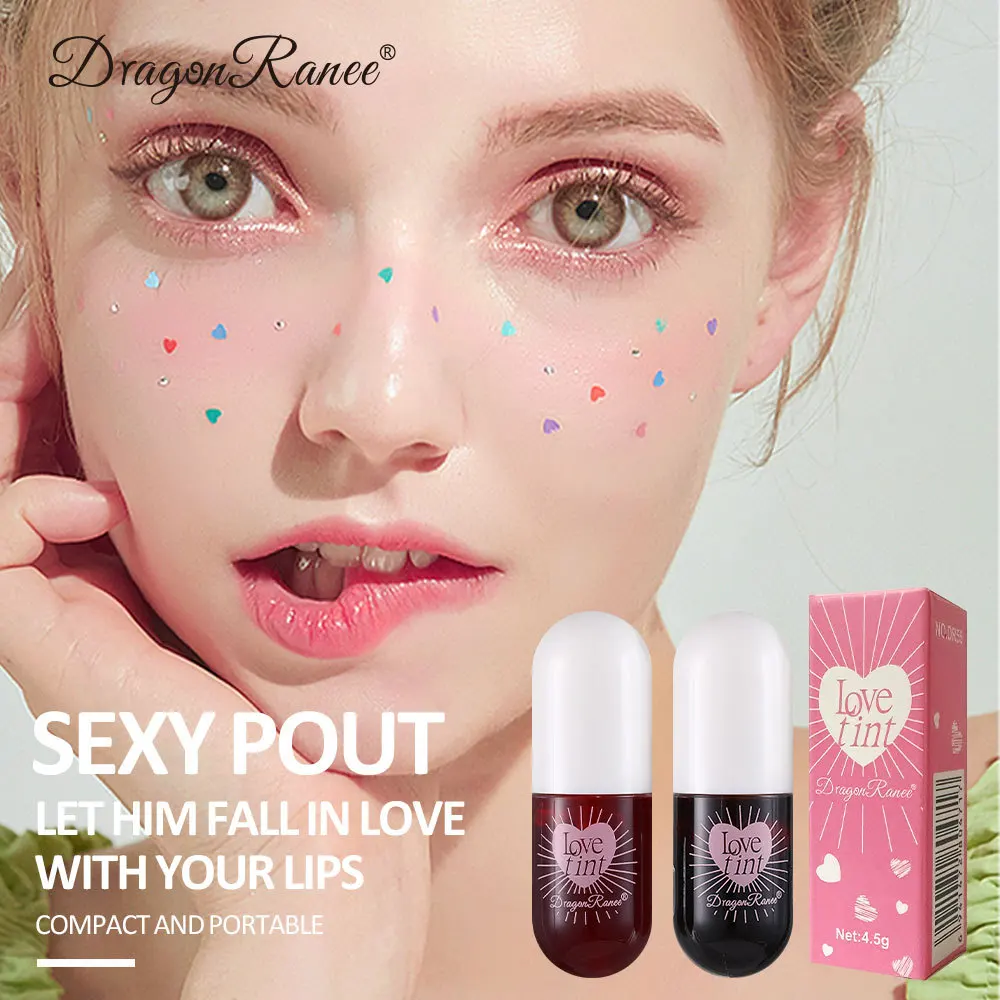 Dragon ranee Lip Dye flüssige Lippen glasur niedlichen wasserdichten Antihaft-flüssigen Lippenstift 6 Farben erhältlich