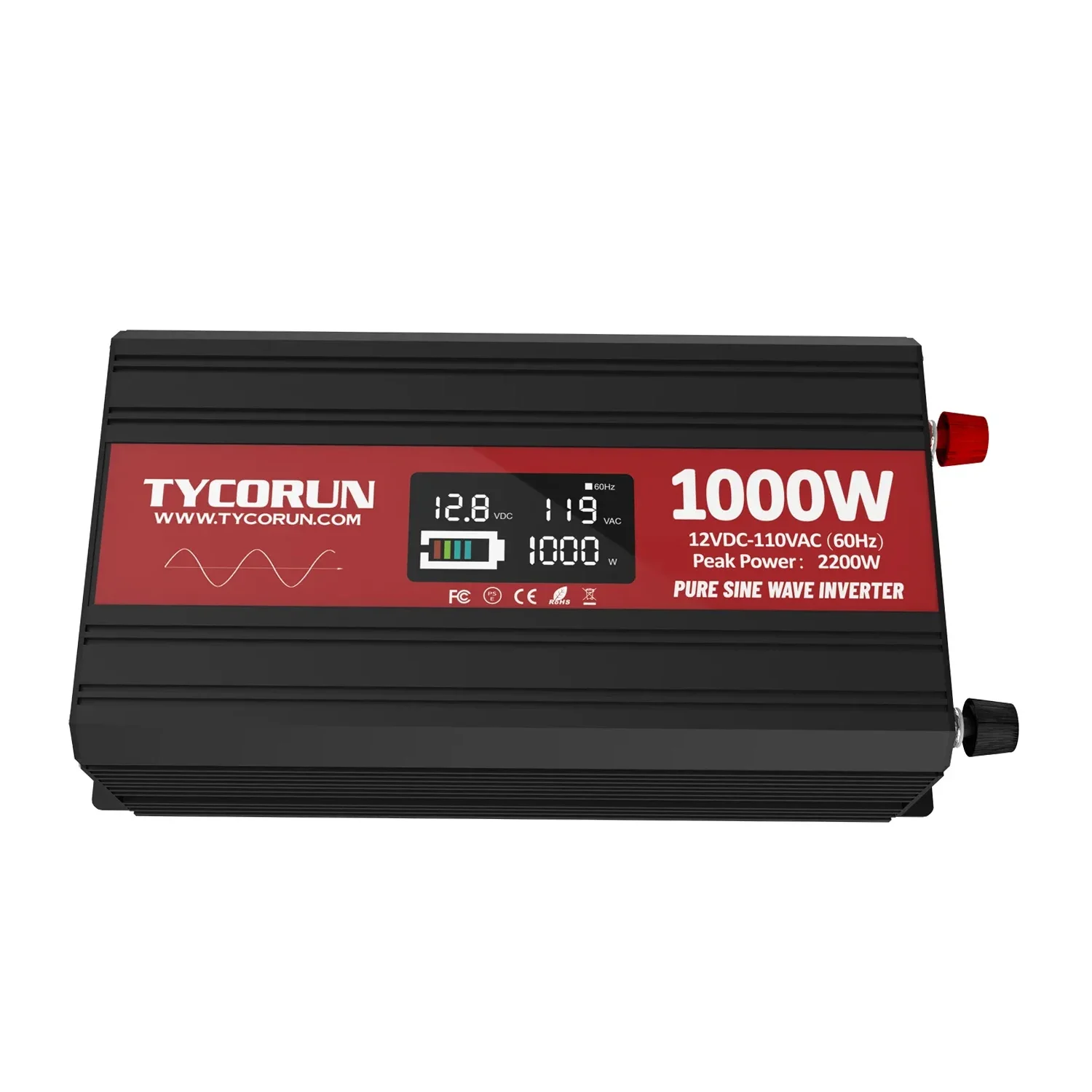 Tycorun Car Micro Solar Panel Inverter 12V 220V 3000W Power Pure Sine Wave Inverter