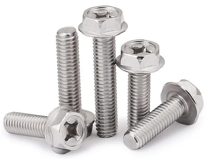 M4 M5 M6 6mm 8mm 10mm 12mm 16mm 20mm 25mm a 40mm 304 acciaio inossidabile Phillips Cross Bolt vite esagonale a molla esagonale