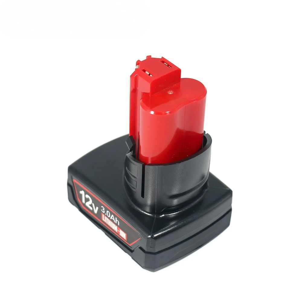 Pro Milwaukee M12 dobíjecí baterie 12V 3000mAH Pro nářadí Milwaukee M12 48-11-2402 48-11-2411 48-11-2401 - náhled 4
