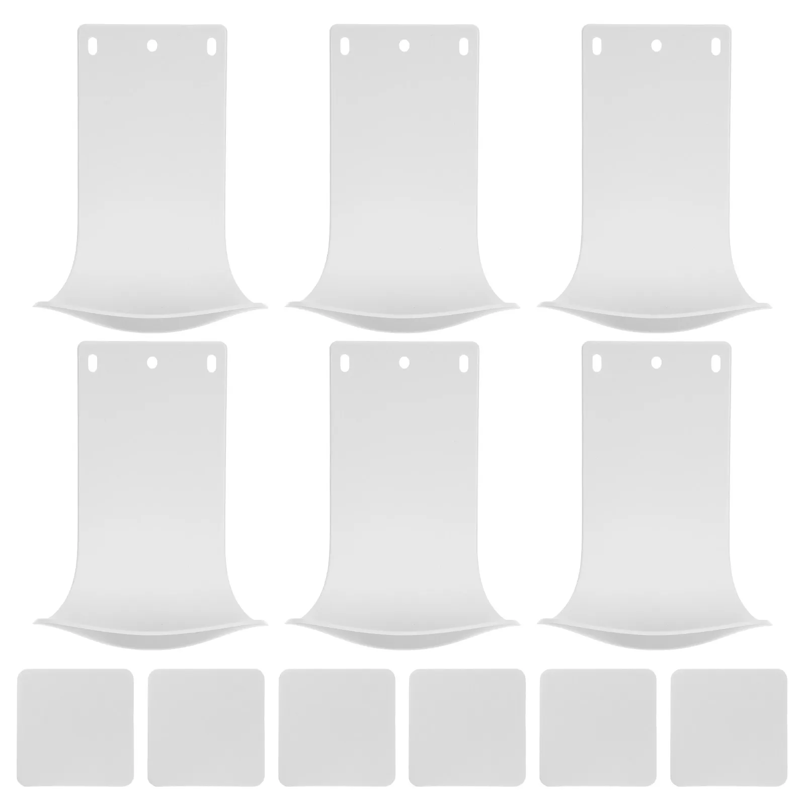 6Pcs Soap Dispenser Drip Tray Wall Mount Liquid Hand Soap Holder for Bathroom Kitchen School Spillproof Plastic Catch view 6