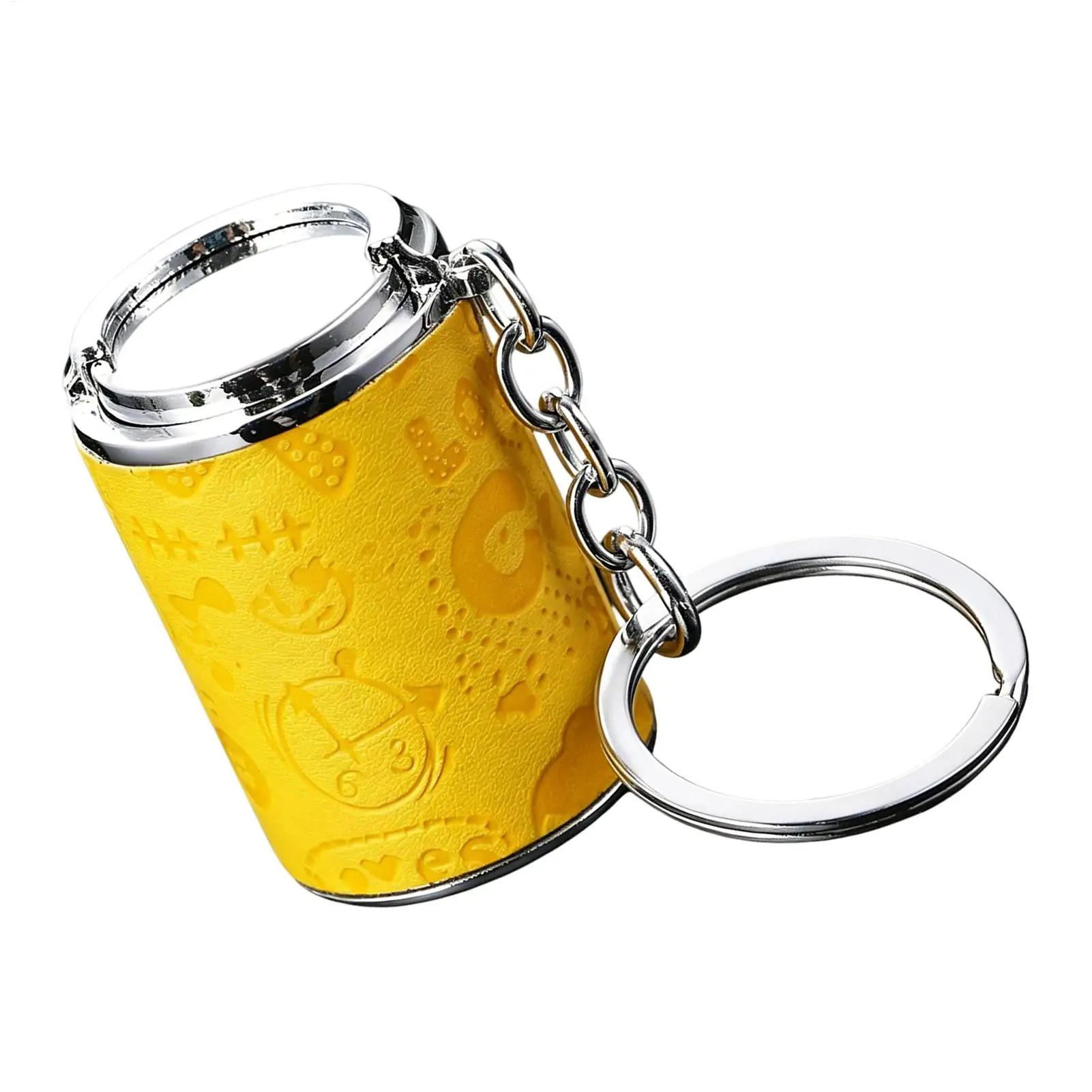 Coin Bank Metal Coin Tube Keychain Portable Fashionable Key Pendant Coin Storage Bank Novelty Keychain decor