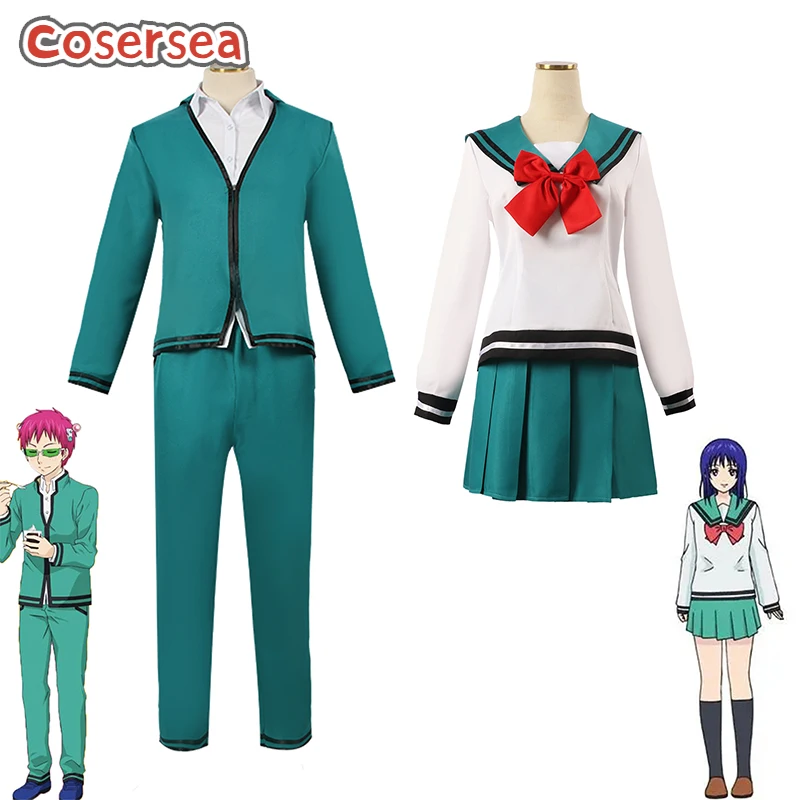 Cosersea Saiki Kusuo Teruhashi Kokomi Cosplay Costume The Disastrous Life of Saiki K. Role Play Uniform Halloween Outfit Fullset